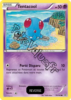 Carte Pokémon Tentacool  Reverse n°70 de la série Primo Choc