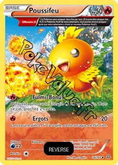 Carte Pokémon Torchic  Reverse n°26 de la série Primo Choc