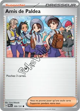 Carte Pokémon Amis de Paldea n°109 de la série Évolutions Prismatiques