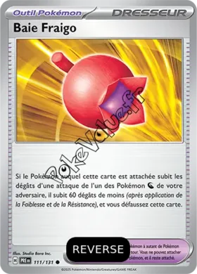 Carte Pokémon Baie Fraigo Reverse n°111 de la série Évolutions Prismatiques