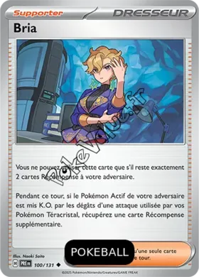 Carte Pokémon Bria Pokeball n°100 de la série Évolutions Prismatiques