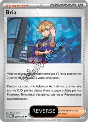 Carte Pokémon Bria Reverse n°100 de la série Évolutions Prismatiques
