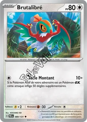 Carte Pokémon Brutalibré n°089 de la série Évolutions Prismatiques