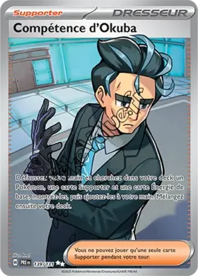 Carte Pokémon Compétence d’Okuba n°139 de la série Évolutions Prismatiques