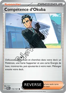 Carte Pokémon Compétence d’Okuba Reverse n°115 de la série Évolutions Prismatiques