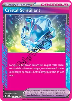 Carte Pokémon Cristal Scintillant n°129 de la série Évolutions Prismatiques