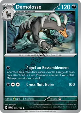 Carte Pokémon Démolosse n°063 de la série Évolutions Prismatiques
