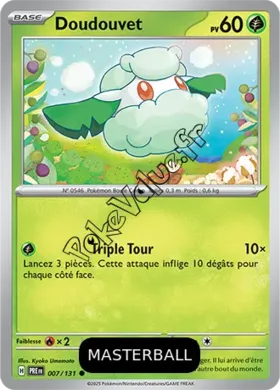 Carte Pokémon Doudouvet  Masterball n°007 de la série Évolutions Prismatiques