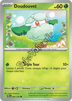 Carte Pokémon Doudouvet  n°007 de la série Évolutions Prismatiques