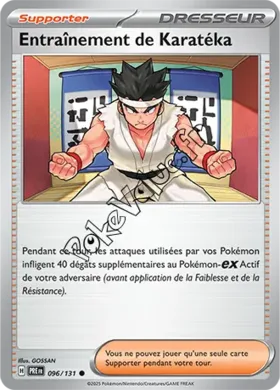 Carte Pokémon Entraînement de Karatéka n°096 de la série Évolutions Prismatiques