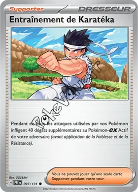 Carte Pokémon Entraînement de Karatéka n°097 de la série Évolutions Prismatiques
