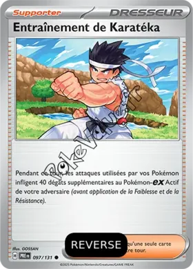 Carte Pokémon Entraînement de Karatéka Reverse n°097 de la série Évolutions Prismatiques