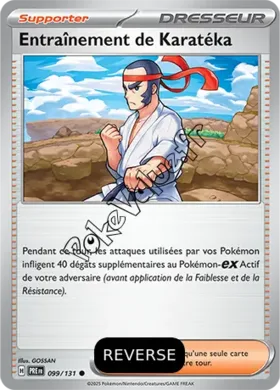 Carte Pokémon Entraînement de Karatéka Reverse n°099 de la série Évolutions Prismatiques
