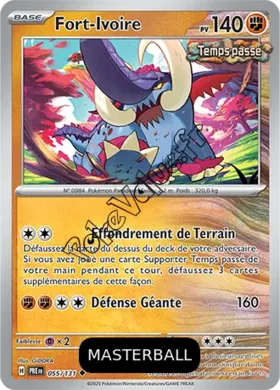 Carte Pokémon Fort Ivoire Masterball n°055 de la série Évolutions Prismatiques