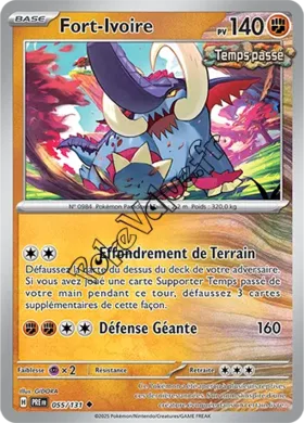 Carte Pokémon Fort Ivoire n°055 de la série Évolutions Prismatiques