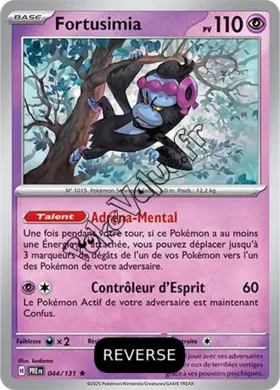 Carte Pokémon Fortusimia  Reverse n°044 de la série Évolutions Prismatiques