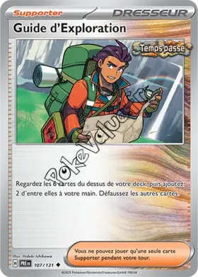 Carte Pokémon Guide d’Exploration n°107 de la série Évolutions Prismatiques