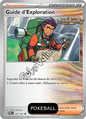 Carte Pokémon Guide d’Exploration Pokeball n°107 de la série Évolutions Prismatiques