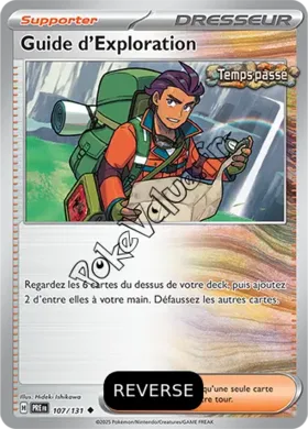 Carte Pokémon Guide d’Exploration Reverse n°107 de la série Évolutions Prismatiques