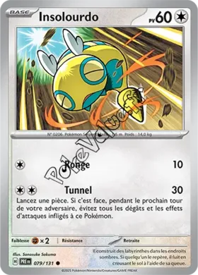Carte Pokémon Insolourdo  n°079 de la série Évolutions Prismatiques