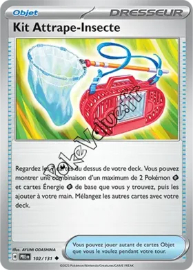 Carte Pokémon Kit Attrape Insecte n°102 de la série Évolutions Prismatiques