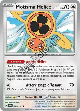 Carte Pokémon Motisma Hélice n°085 de la série Évolutions Prismatiques