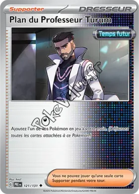 Carte Pokémon Plan du Professeur Turum n°121 de la série Évolutions Prismatiques
