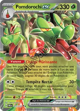 Carte Pokémon Pomdorochi ex  n°011 de la série Évolutions Prismatiques