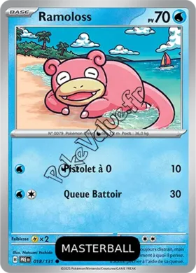 Carte Pokémon Ramoloss  Masterball n°018 de la série Évolutions Prismatiques