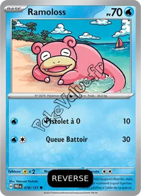 Carte Pokémon Ramoloss  Reverse n°018 de la série Évolutions Prismatiques