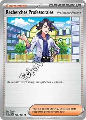 Carte Pokémon Recherches Professorales n°125 de la série Évolutions Prismatiques