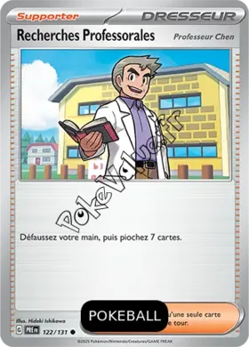 Carte Pokémon Recherches Professorales Pokeball n°122 de la série Évolutions Prismatiques