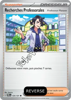 Carte Pokémon Recherches Professorales Reverse n°125 de la série Évolutions Prismatiques