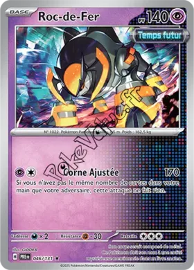Carte Pokémon Roc de Fer n°046 de la série Évolutions Prismatiques