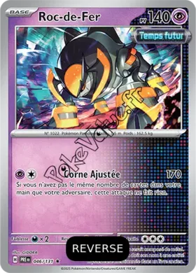 Carte Pokémon Roc de Fer Reverse n°046 de la série Évolutions Prismatiques