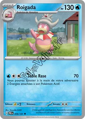 Carte Pokémon Roigada  n°019 de la série Évolutions Prismatiques