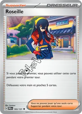 Carte Pokémon Roseille n°103 de la série Évolutions Prismatiques
