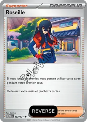 Carte Pokémon Roseille Reverse n°103 de la série Évolutions Prismatiques