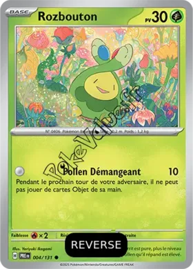 Carte Pokémon Rozbouton  Reverse n°004 de la série Évolutions Prismatiques
