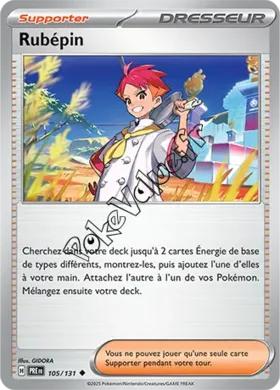 Carte Pokémon Rubépin n°105 de la série Évolutions Prismatiques