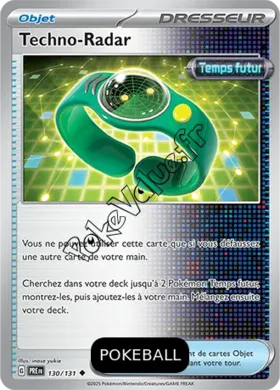 Carte Pokémon Techno Radar Pokeball n°130 de la série Évolutions Prismatiques