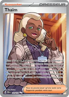 Carte Pokémon Thaïm n°143 de la série Évolutions Prismatiques