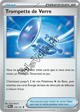 Carte Pokémon Trompette de Verre n°110 de la série Évolutions Prismatiques