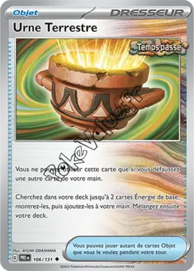 Carte Pokémon Urne Terrestre n°106 de la série Évolutions Prismatiques