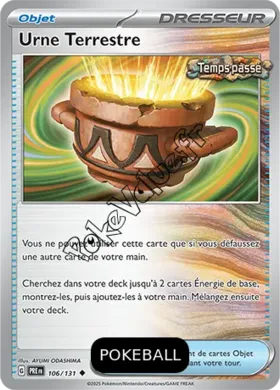 Carte Pokémon Urne Terrestre Pokeball n°106 de la série Évolutions Prismatiques