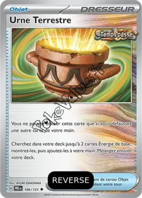 Carte Pokémon Urne Terrestre Reverse n°106 de la série Évolutions Prismatiques