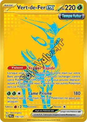 Carte Pokémon Vert de Fer ex n°176 de la série Évolutions Prismatiques