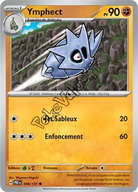 Carte Pokémon Ymphect  n°048 de la série Évolutions Prismatiques