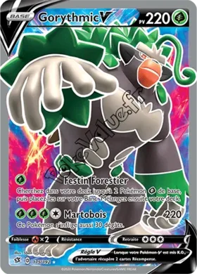 Carte Pokémon Gorythmic V n°175 de la série Clash des Rebelles