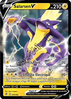 Carte Pokémon Salarsen V n°70 de la série Clash des Rebelles